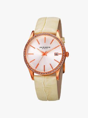 Twirl Black Dial Pink Gold PVD